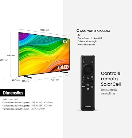 Samsung Smart TV 50 QLED 4K 50Q60D - 3