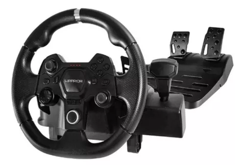 Volante Gamer Warrior e Pedal Js090